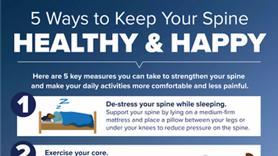 5 Ways to Keep Your Spine Healthy and Happy Infographic