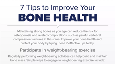 Bone health and weight management