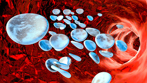 Medical illustration showing bacteria in the gut