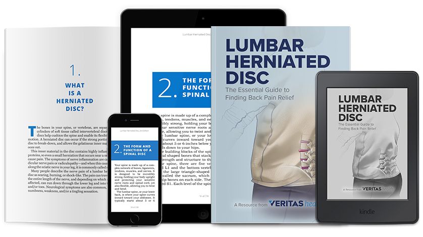 Lumbar Herniated Disc book covers in print and on ereaders