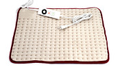 Heating pad with control and plug