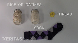 热包成分包括大米或燕麦、线程和袜子
