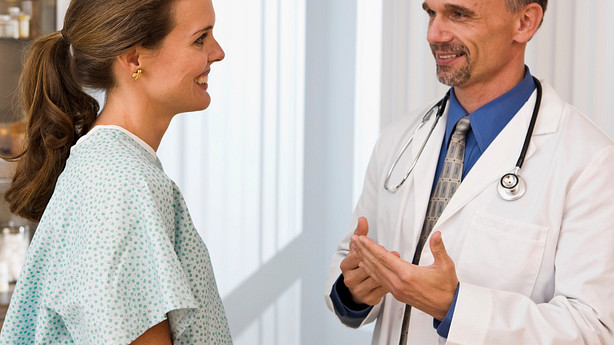 Consultation with doctor and patient