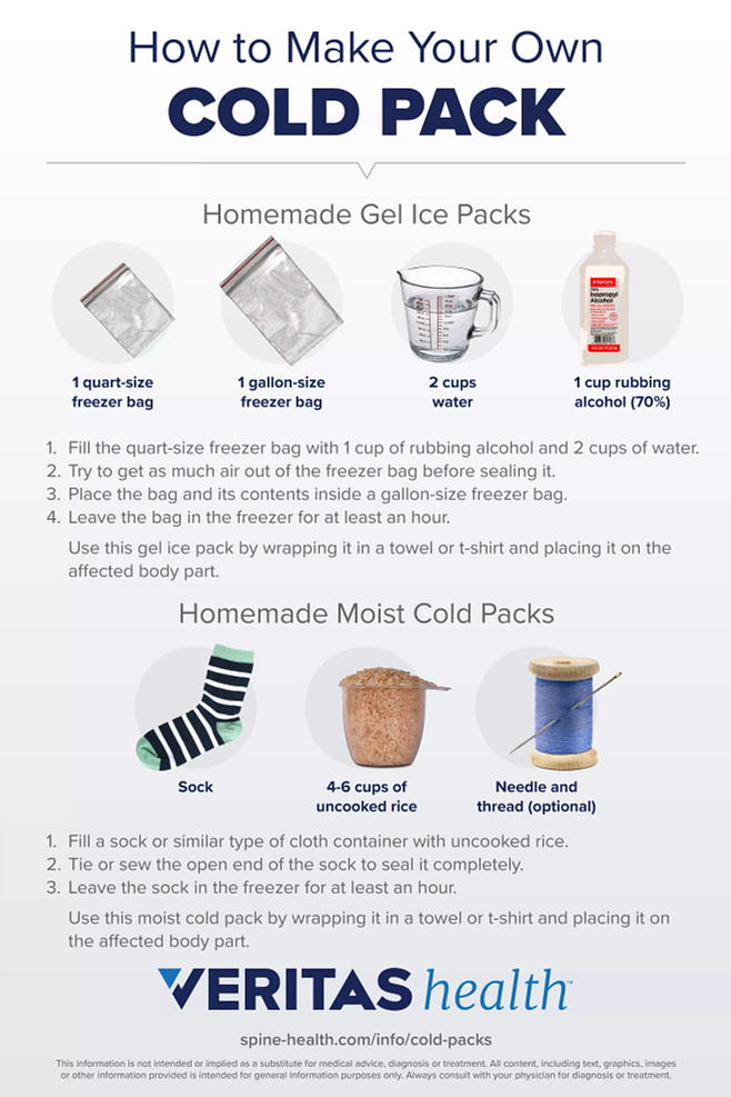 How to Make Your Own Cold Pack Infographic