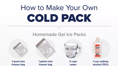 How to Make Your Own Cold Pack Infographic