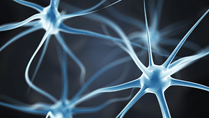 Abstract neurons indicating pain