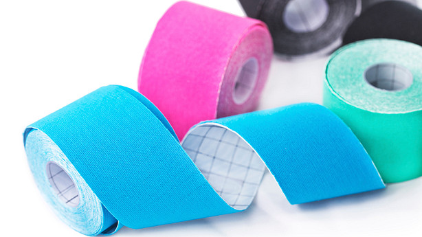 Several rolls of kinesiology tape