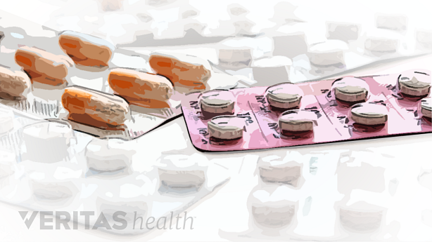 An illustration showing narcotic pain medication.
