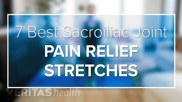 7 Best Sacroiliac Joint Pain Relief Stretches Title Card