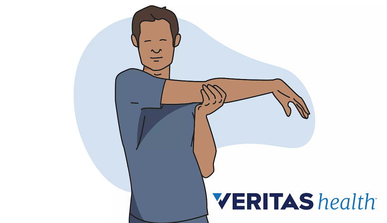 The cross body stretch, a useful technique to relax the